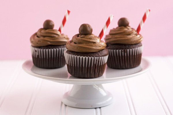 Malt Shake Cupcakes